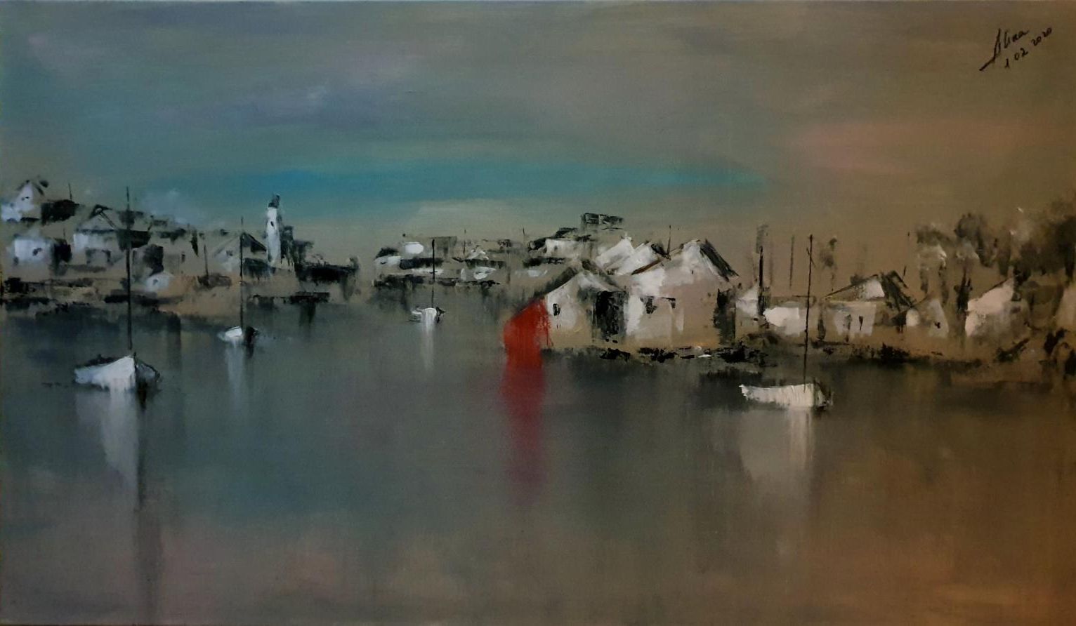 ArteDiAlina.com painting: Red House